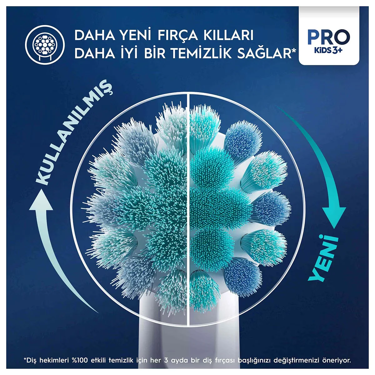 Oral-B رأس بديل لفرشاة الأسنان أورال-بي فروزن عبوة من قطعتين