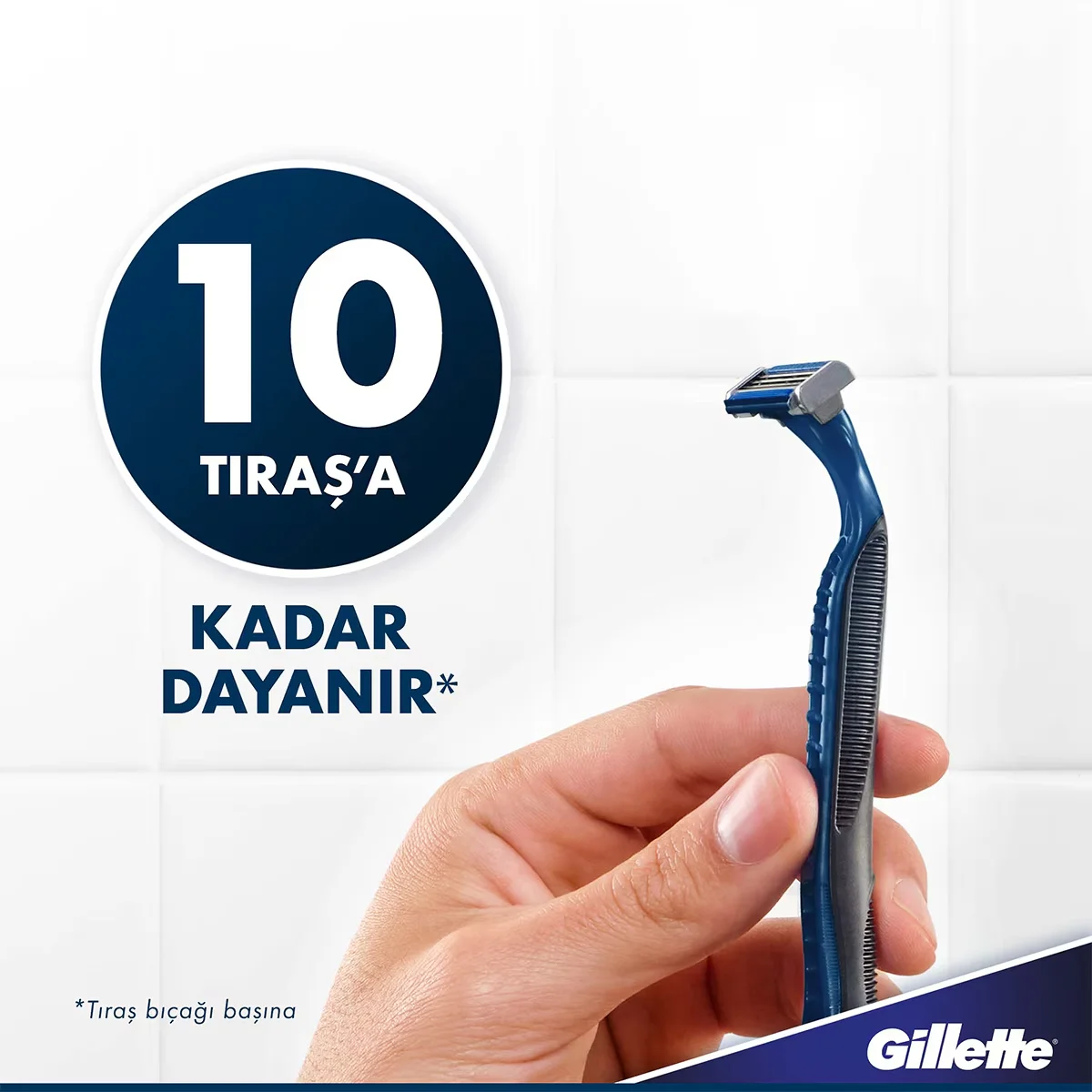 Gillette Blue3 Slalom Einwegrasierer für Männer mit Gleitstreifen