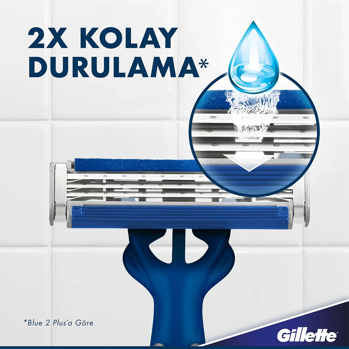 Gillette Blue3 Slalom Einwegrasierer für Männer mit Gleitstreifen