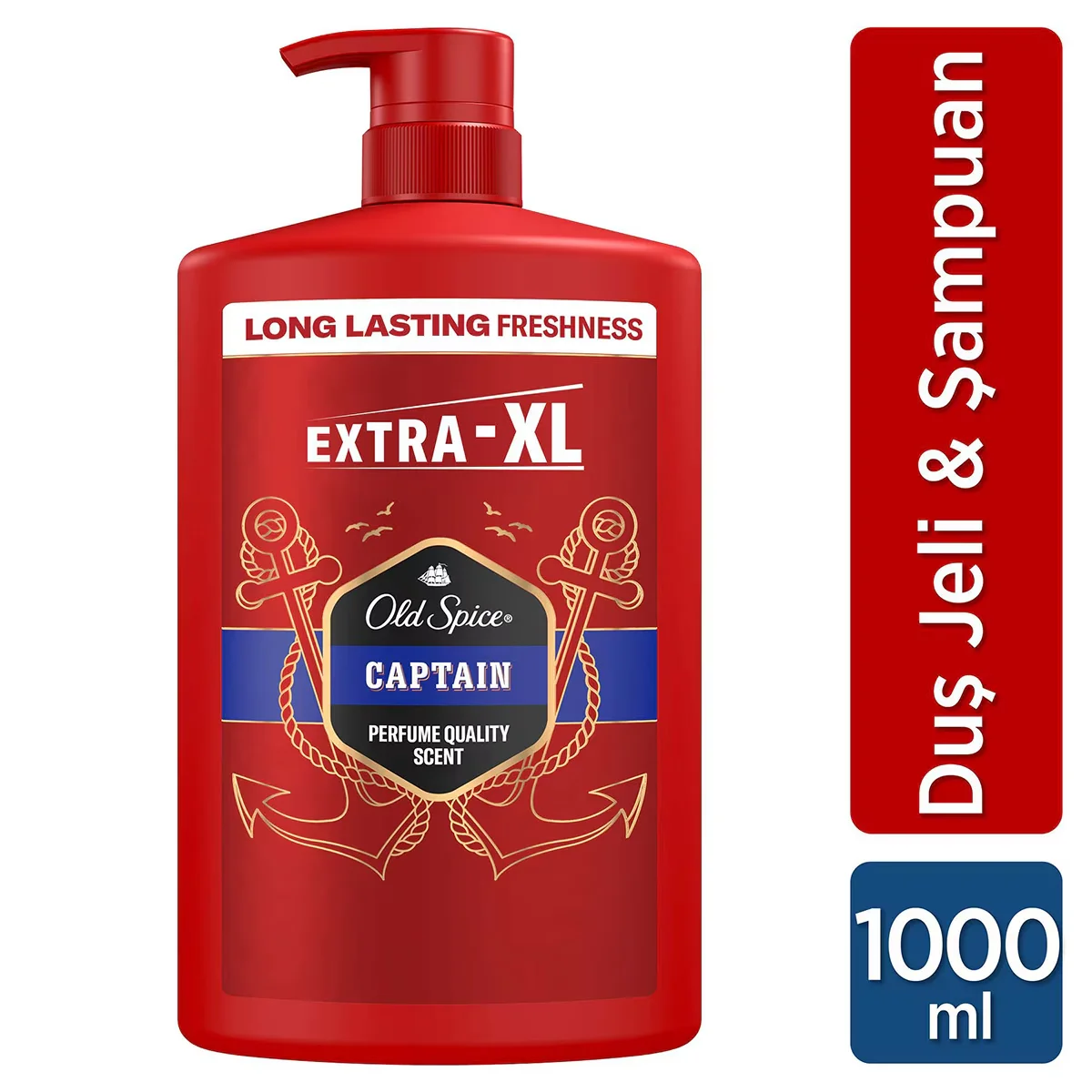 Гель для душа и шампунь Old Spice Капитан 1000 мл Экстра-ХЛ
