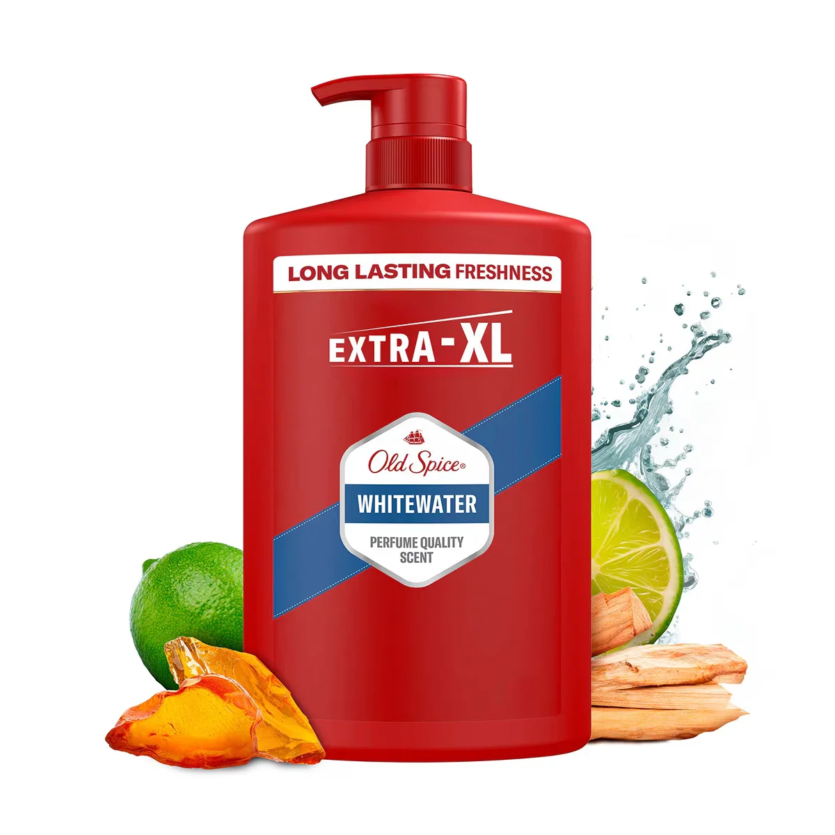 Гель для душа и шампунь Old Spice Whitewater для мужчин 1000 мл Экстра-XL