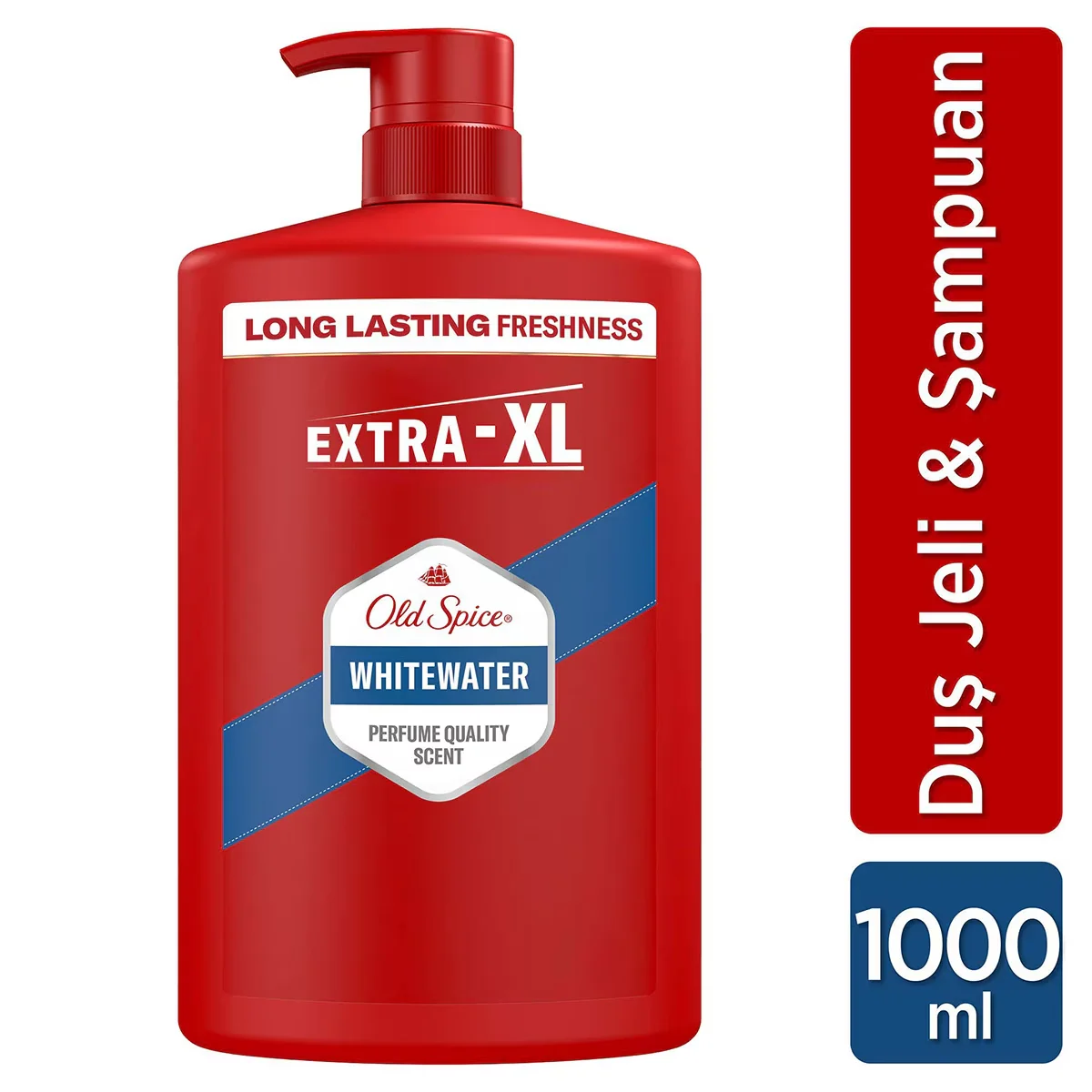 Гель для душа и шампунь Old Spice Whitewater для мужчин 1000 мл Экстра-XL
