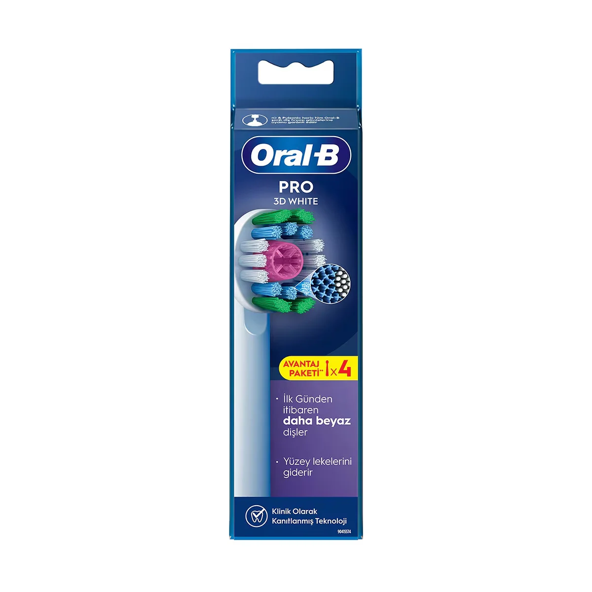 Oral-b 3 D Whitening Rechargeable Toothbrush Replacement Heads 4-pcs