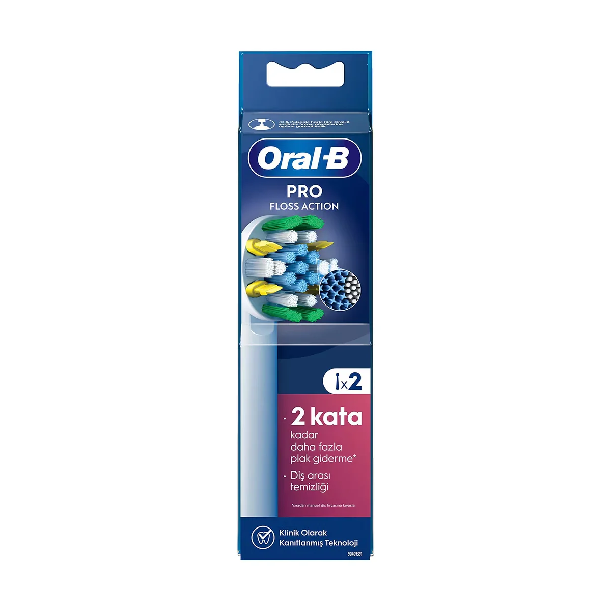 Oral-b Floss Action Toothbrush Replacement Head 2 pcs