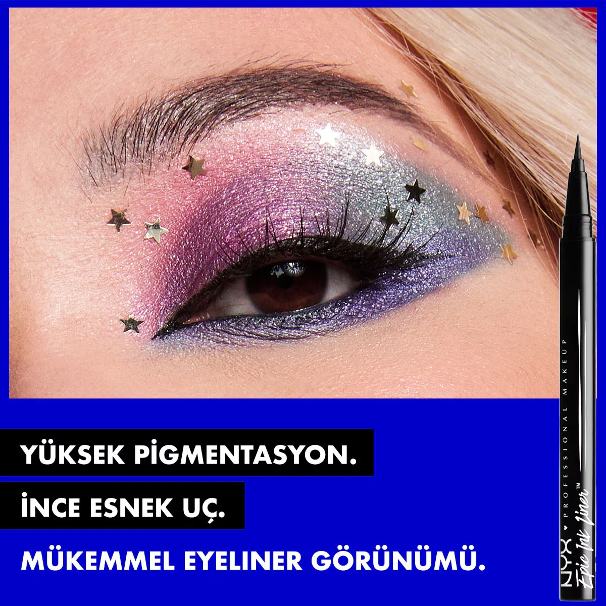 NYX قلم تحديد العيون الاحترافي نيكس إيبك إنك لاينر أسود