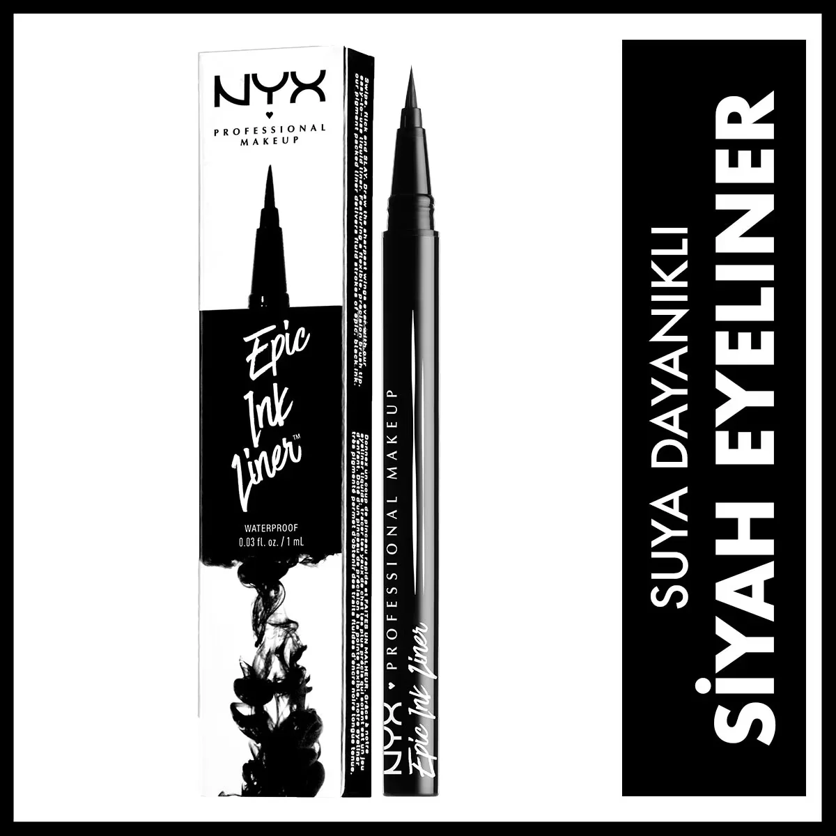 NYX قلم تحديد العيون الاحترافي نيكس إيبك إنك لاينر أسود