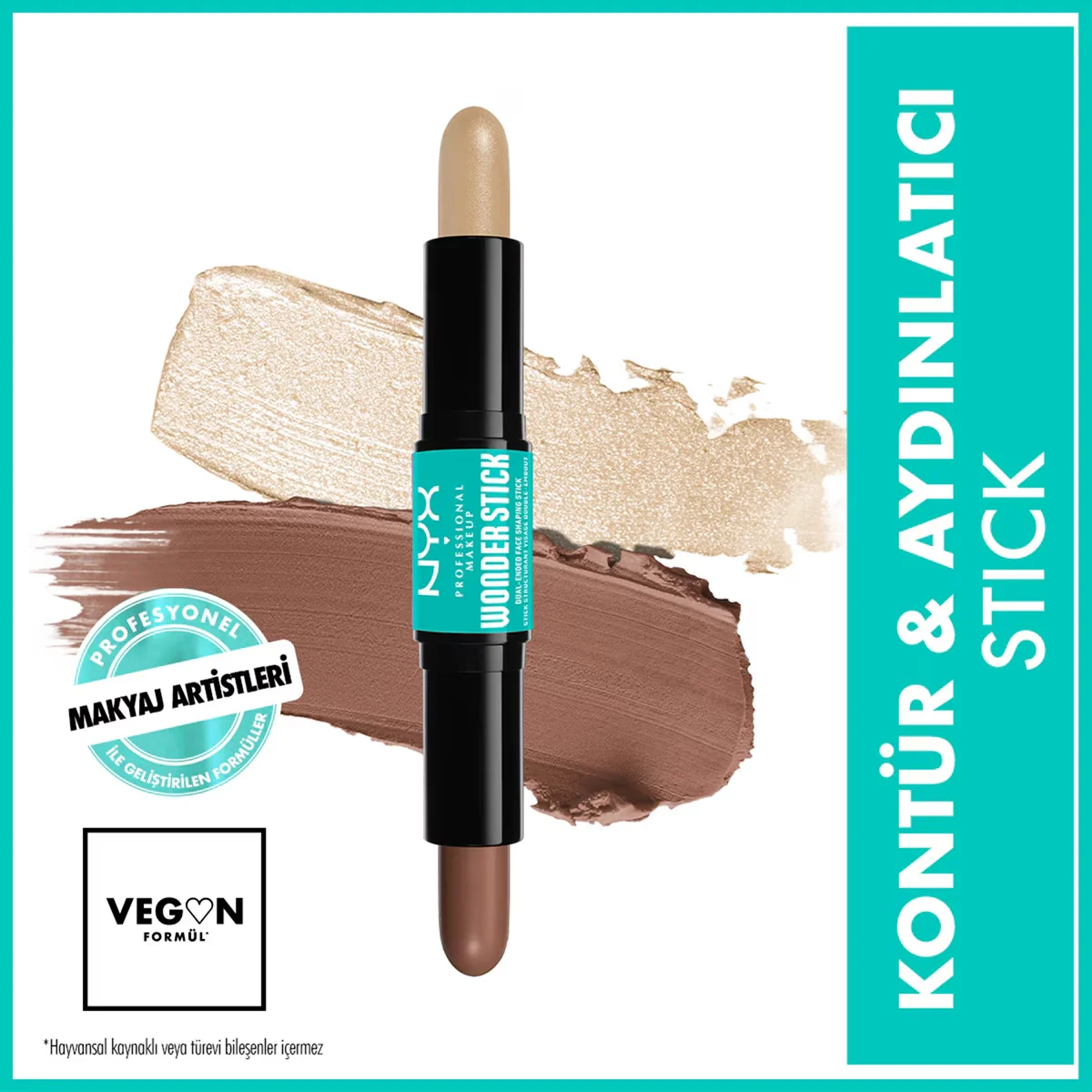 Nyx Professional Makeup Wonder Stick Double-ended Cream Contour &amp; Illuminator Stick Universal Light