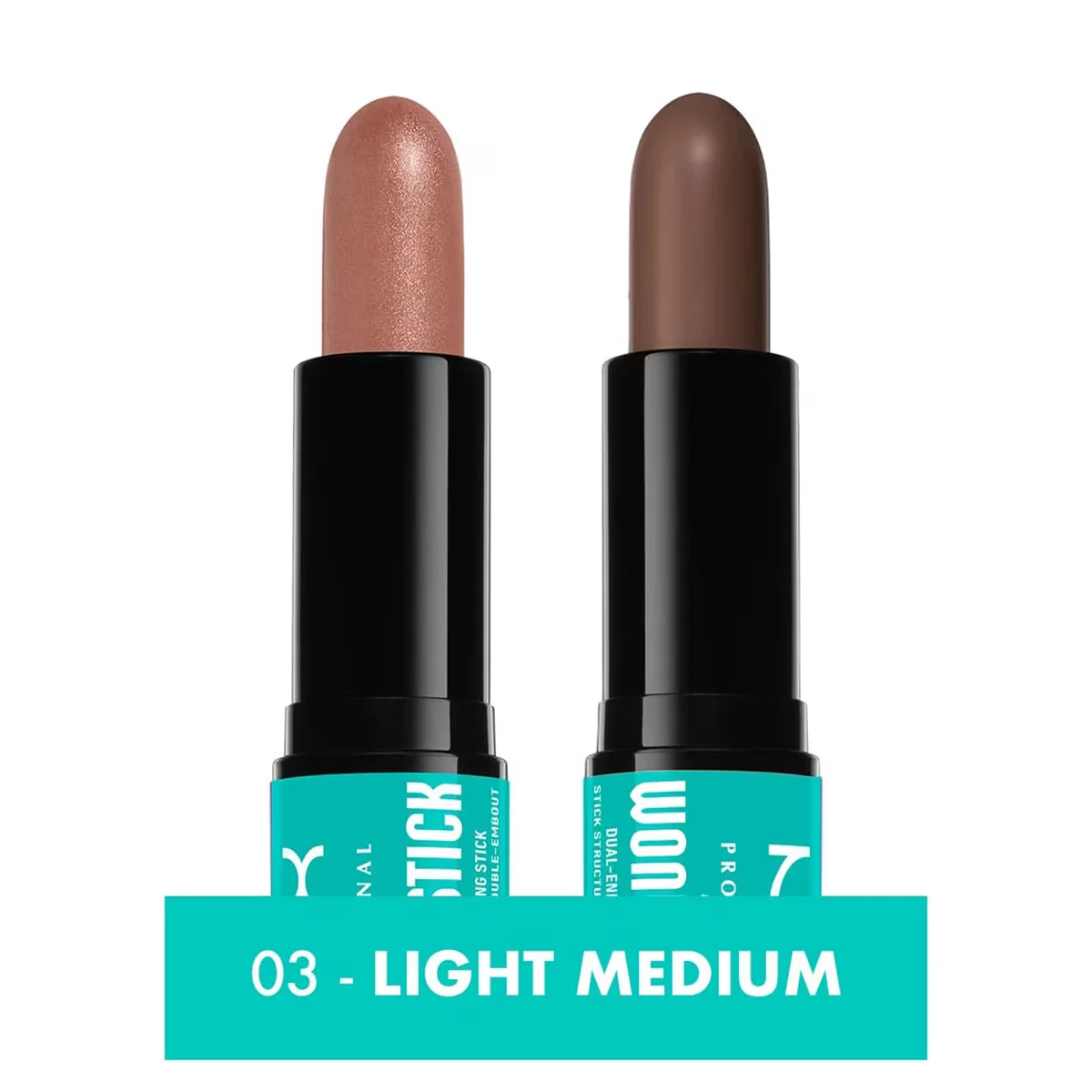 Nyx Professional Makeup Wonder Stick Double-ended Cream Contour & Highlighter Stick Light Medium