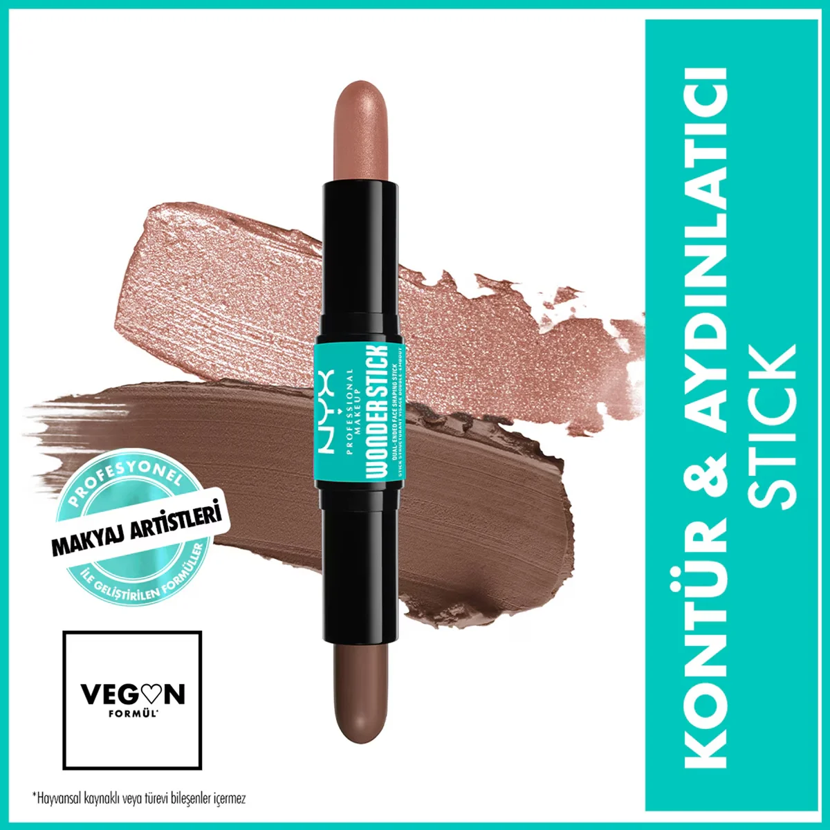 Nyx Professional Makeup Wonder Stick Double-ended Cream Contour &amp; Highlighter Stick Light Medium