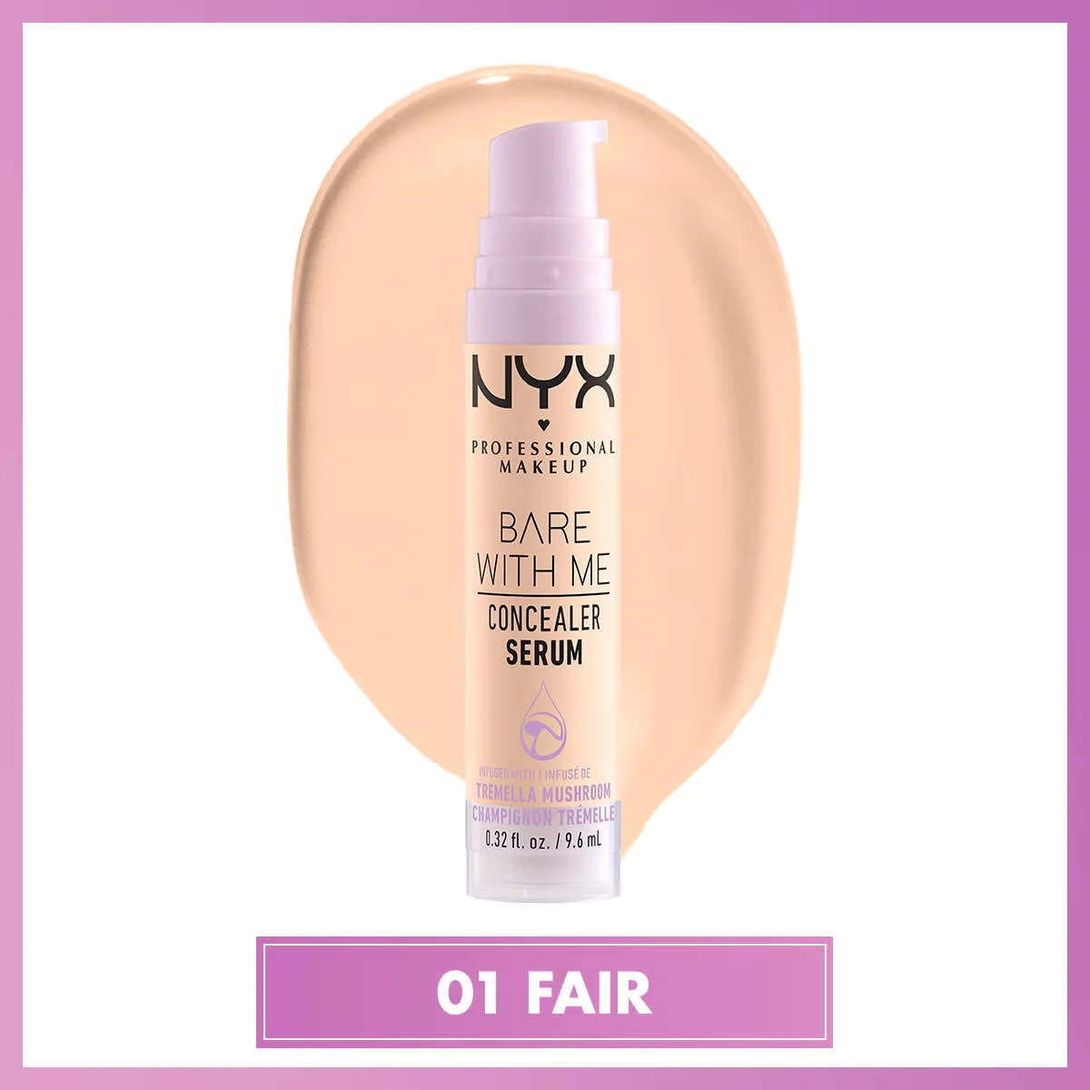 Nyx Professional Makeup Bare With Me Concealer Serum 01 fair
