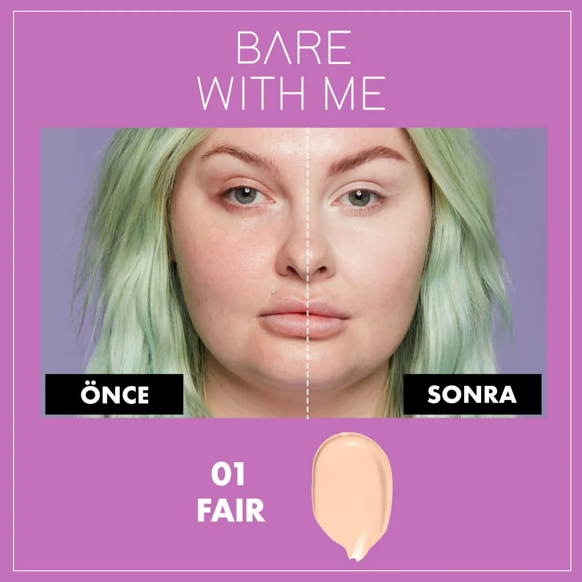 NYX سيروم إخفاء العيوب \\بير ويذ مي\\" من نيكس بروفيشنال ميك أب، لون 01 فاتح"
