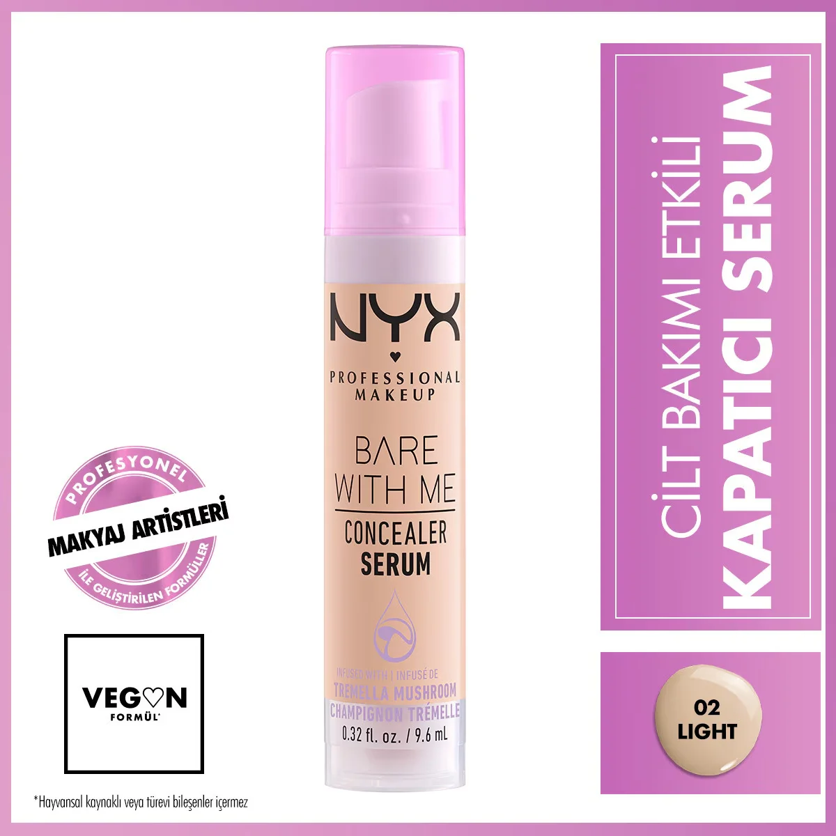 NYX Bare With Me Kapatıcı Serum 02 Light - Feuchtigkeitsspendender Concealer