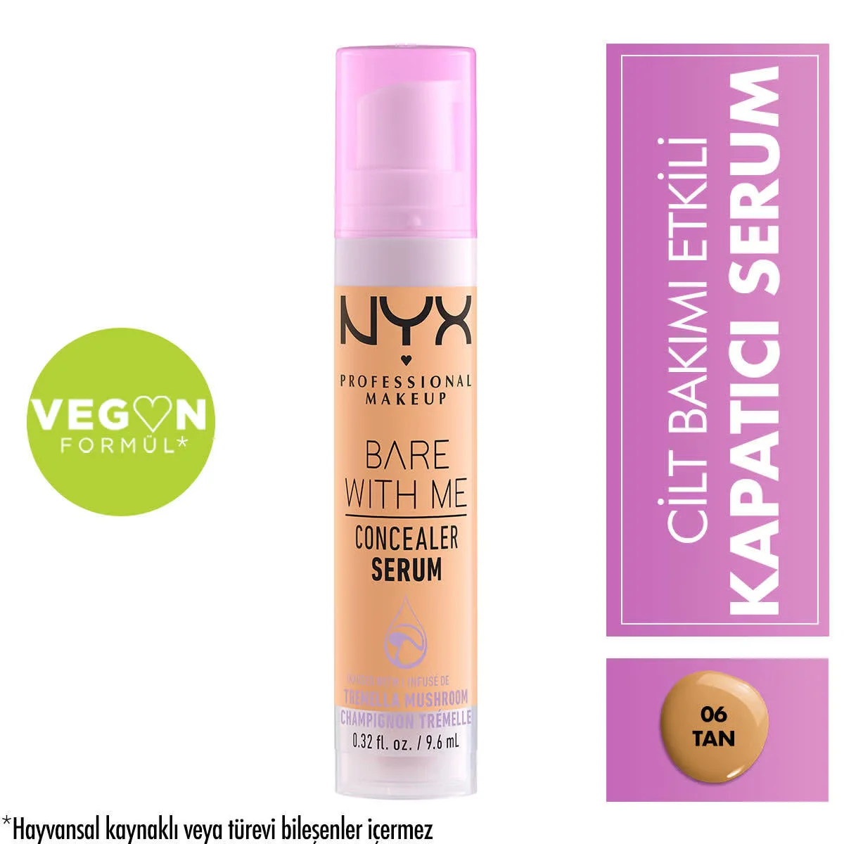 Консилер-серум Nyx Professional Makeup Bare With Me 06 загар