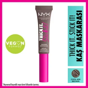 Nyx Professional Makeup Thick It Stick It Eyebrow Mascara Cool Ash Brown