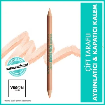 Nyx Professional Makeup Wonder Pencil Double-sided Highlighter & Concealer Medium Peach