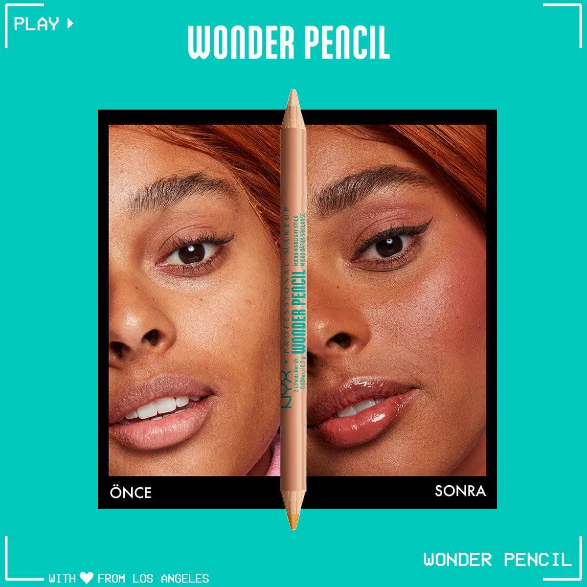 Nyx Professional Makeup Wonder Pencil Double-sided Highlighter &amp; Concealer Pencil Deep