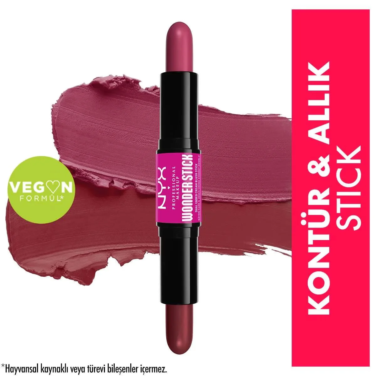 Nyx Wonder Stick Doppel-Seitiger Creme-Rouge - Tiefes Magenta &amp; Ingwer