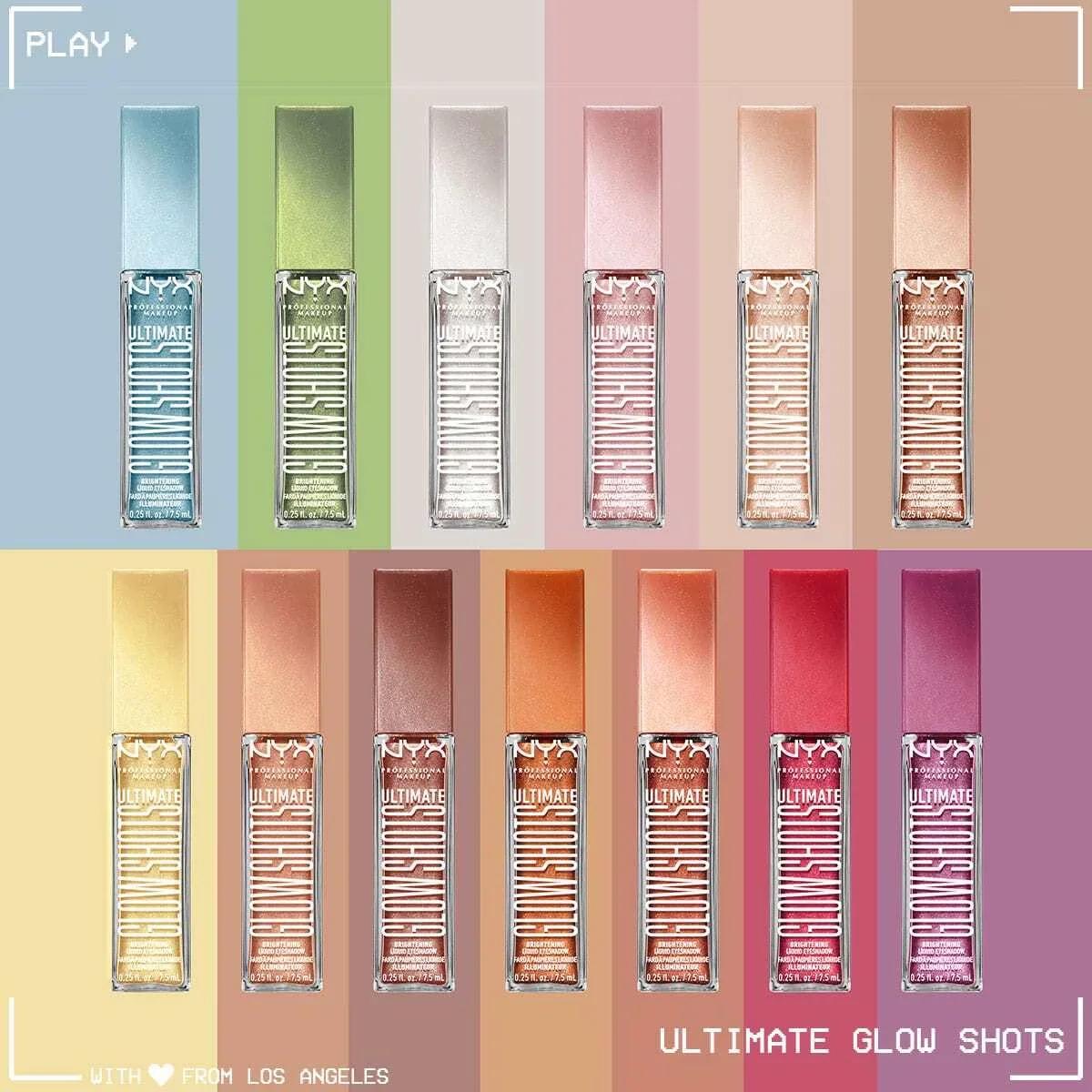 Nyx Professional Makeup Ultimate Glow Shots Shimmering Liquid Eyeshadow 04 grapefruit Glow