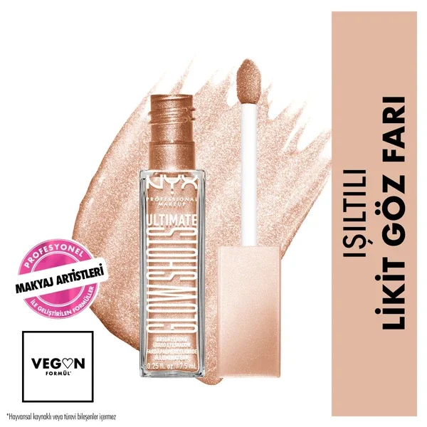 Nyx Professional Makeup Ultimate Glow Shots Shimmering Liquid Eyeshadow 05 highkey Lychee