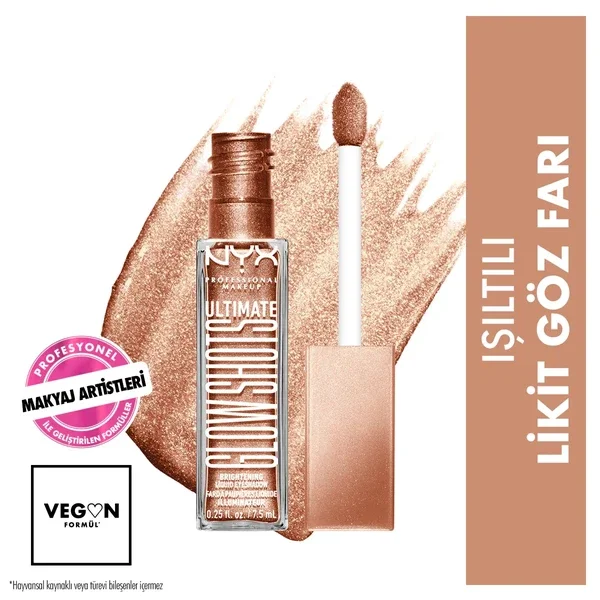 Nyx Professional Makeup Ultimate Glow Shots Shimmering Liquid Eyeshadow 06 golden Goji