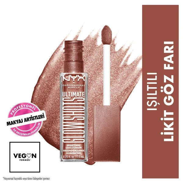 Nyx Ultimate Glow Shots Liquid Eyeshadow 09 Mango Moment