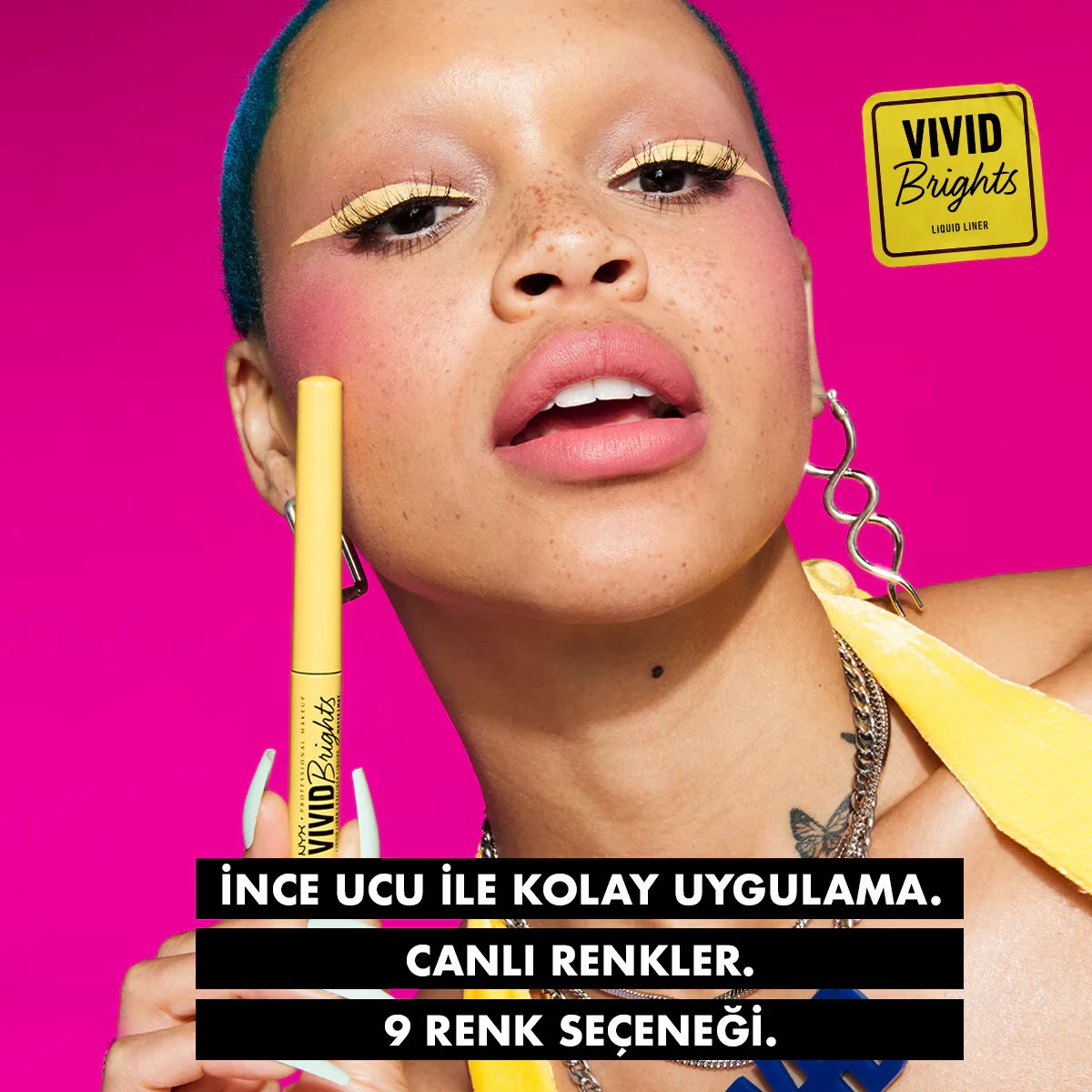 Nyx Professional Makeup Vivid Brights Liquid Eyeliner Had Me At Yellow