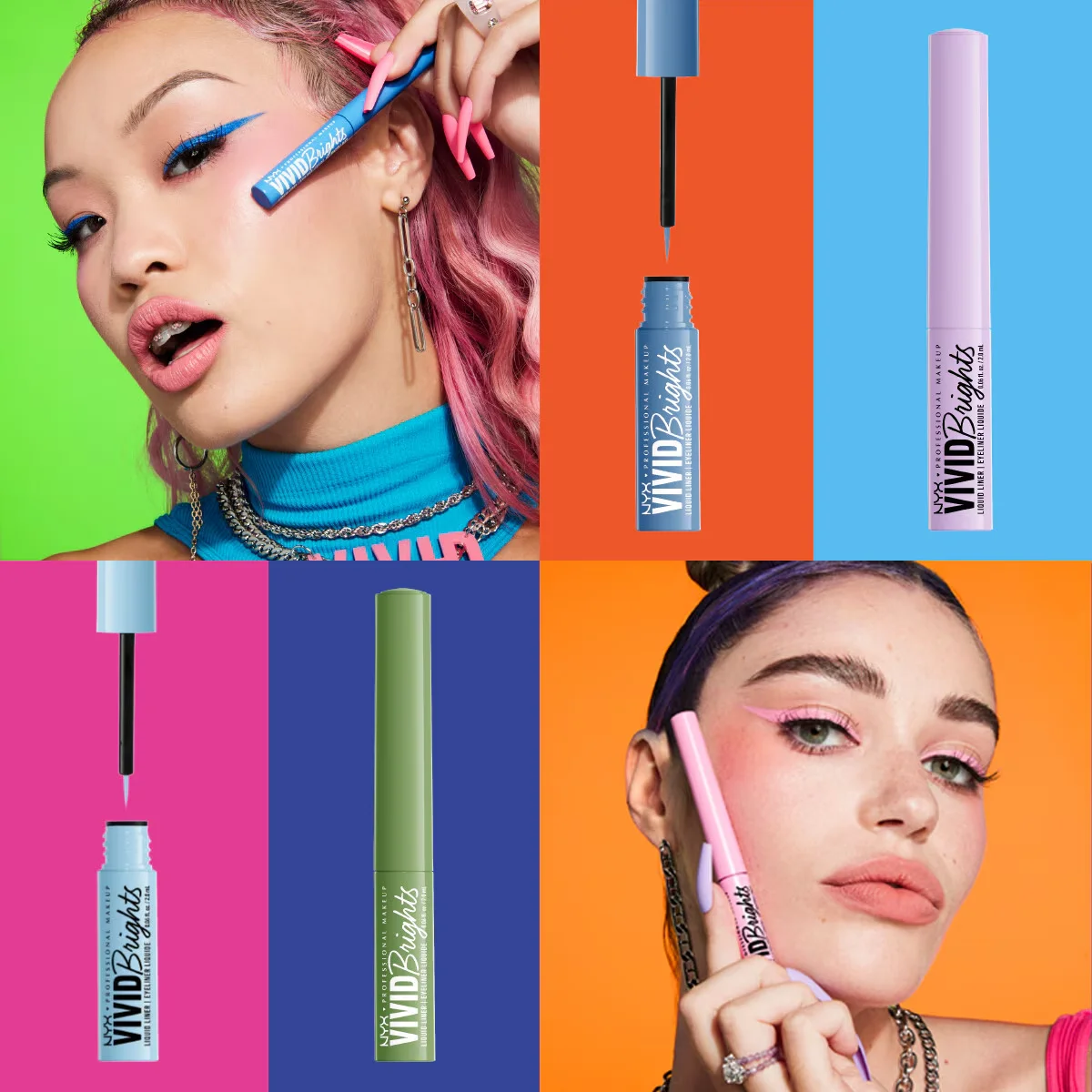 NYX Vivid Brights Gel-Eyeliner Gelb - Mattes Finish &amp; Vegan