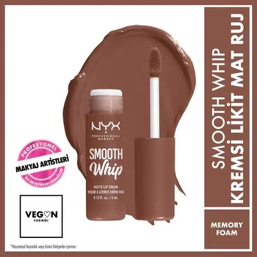 Nyx Professional Makeup Smooth Whip Creamy Liquid Matte Lipstick Memory Foam