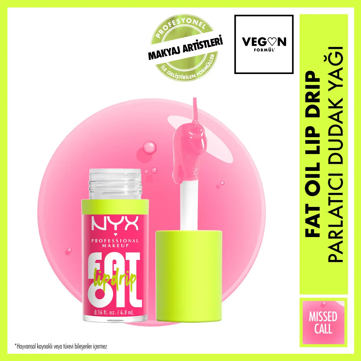 NYX Fat Oil Lip Drip Shine mit Himbeerenöl