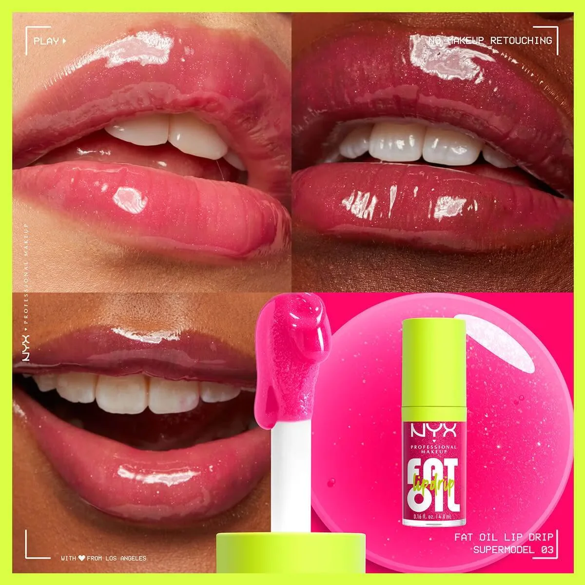 Nyx Professional Makeup Fat Oil Lip Drip Shine Lip Oil Supermodel
