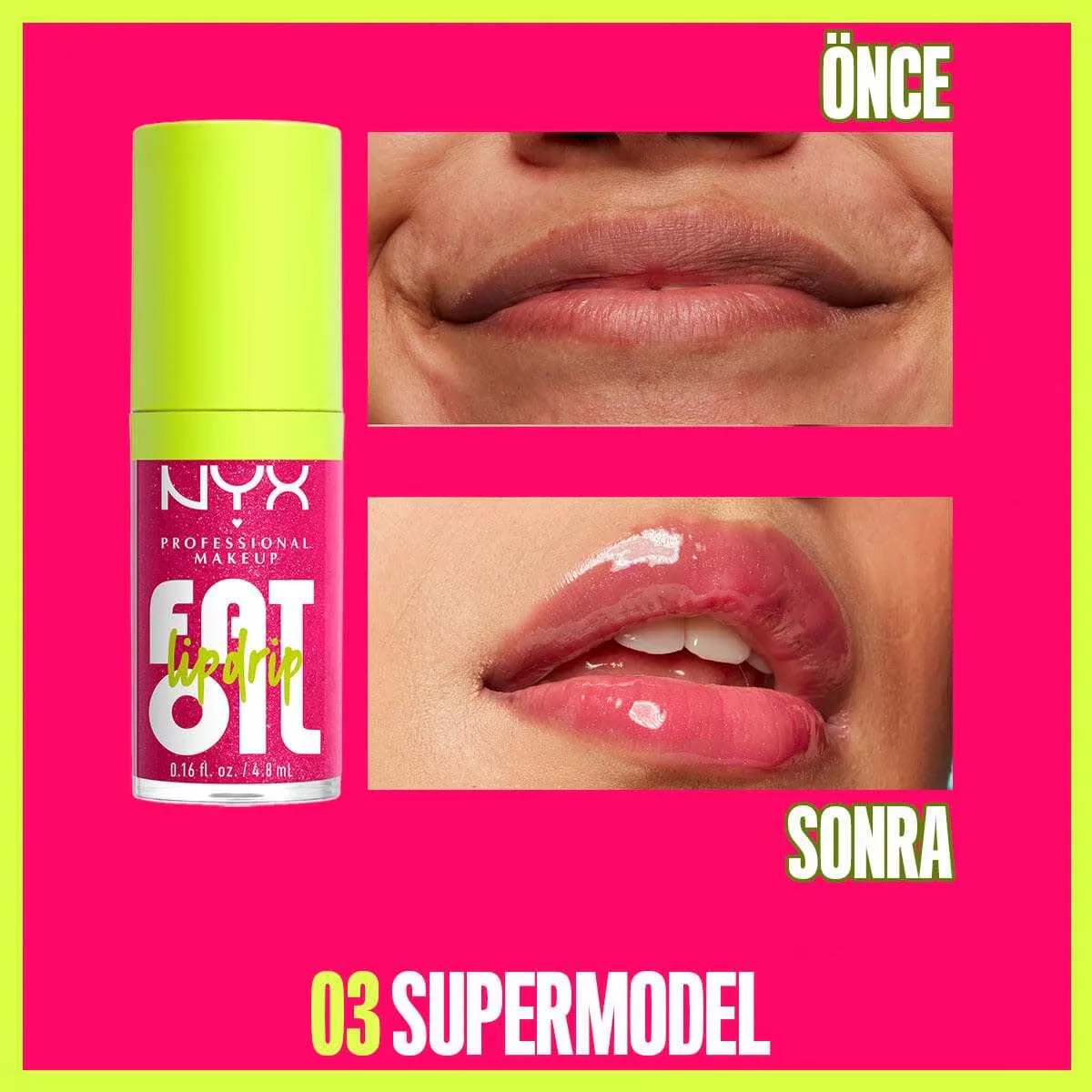 NYX زيت الشفاه اللامع من نيكس بروفيشنال ميك أب زيت الشفاه اللامع من سوبر موديل