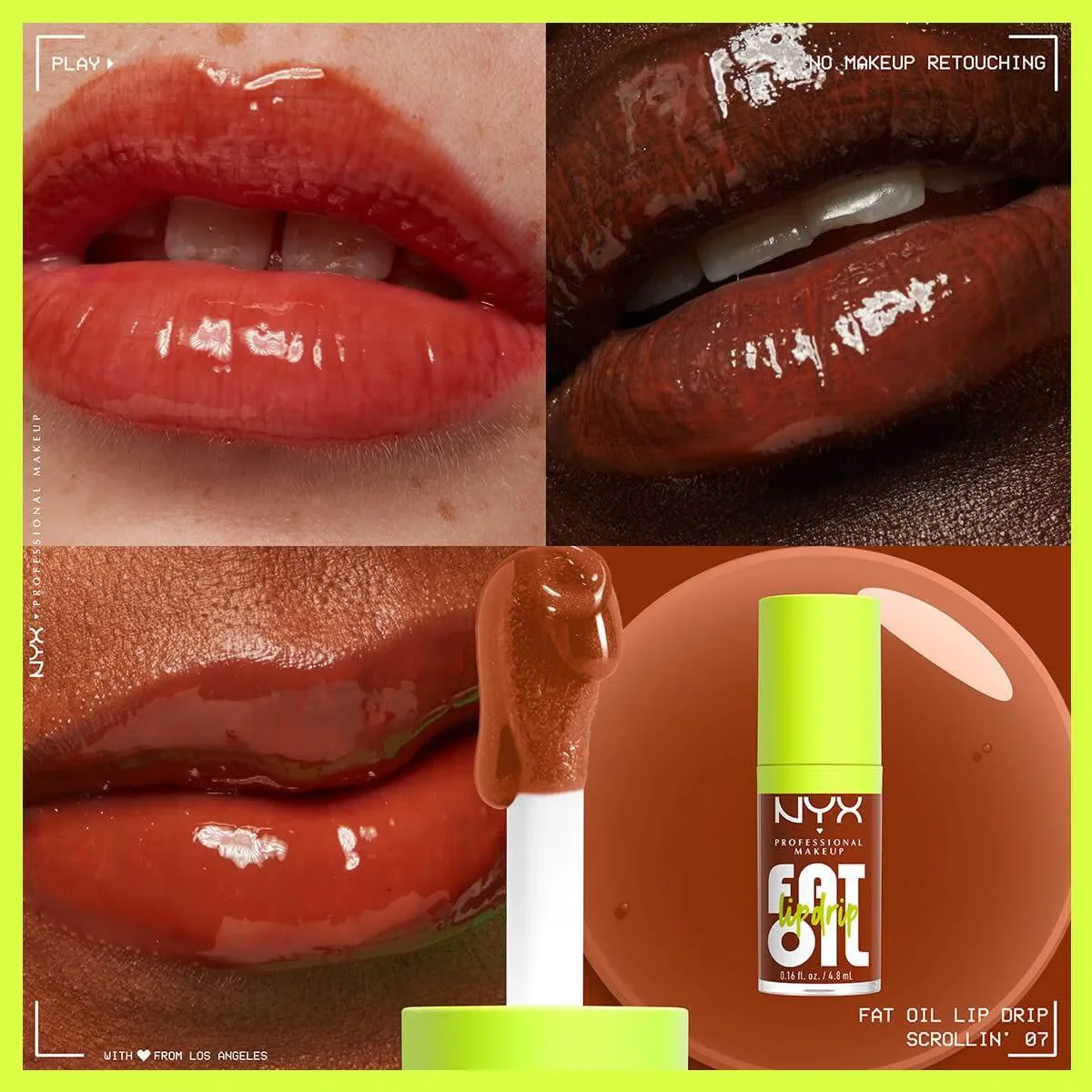 Натуральное масло для губ Nyx Professional Makeup Fat Oil Lip Drip Shine