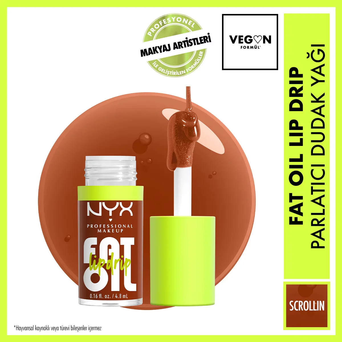 Натуральное масло для губ Nyx Professional Makeup Fat Oil Lip Drip Shine