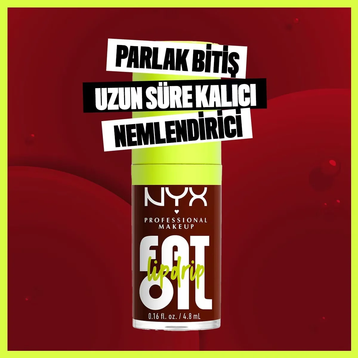 NYX Fat Oil Lip Drip - Hydratisierendes Himbeer Glanz Lippenöl