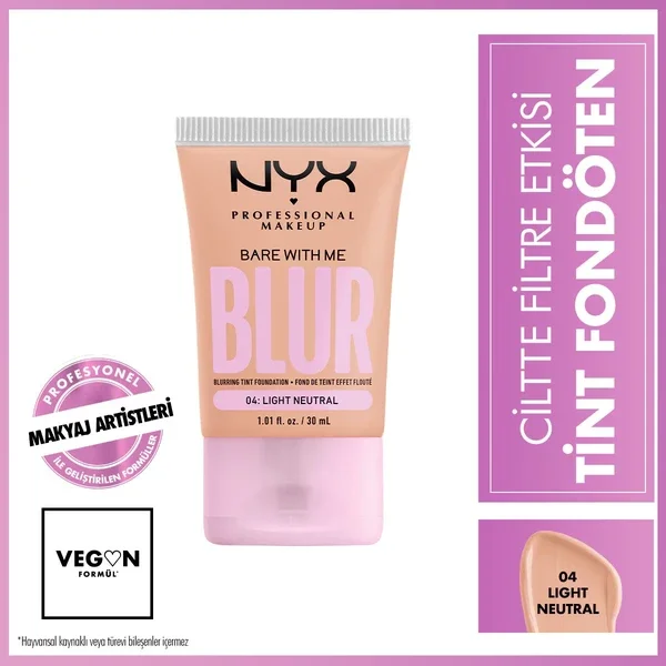 Nyx Professional Makeup Blur Tint Skin Filter Effect Foundation 04 light Neutral