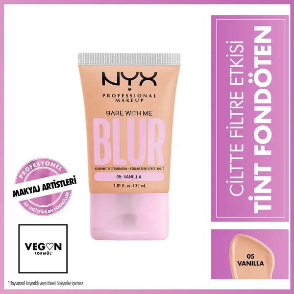 Nyx Professional Makeup Blur Tint Skin Filter Effect Foundation 05 vanilla