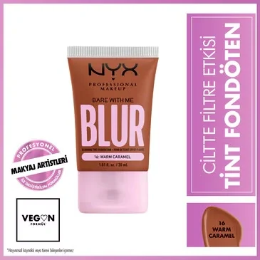 Nyx Professional Makeup Blur Tint Skin Filter Effect Foundation 16 warm Caramel