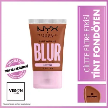 Nyx Professional Makeup Blur Tint Skin Filter Effect Foundation 18 nutmeg