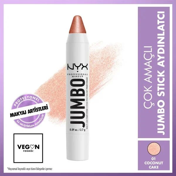 Nyx Jumbo Face Stick Highlighter - Coconut Cake Illuminator