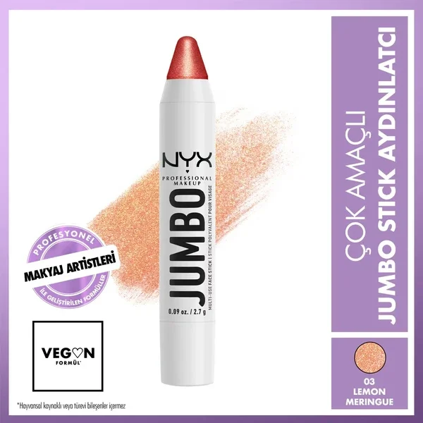 Nyx Professional Makeup Jumbo Face Stick Multi-purpose Stick Illuminator Lemon Meringue