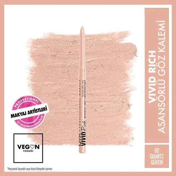 Nyx Professional Makeup Vivid Rich Lift Eyeliner 02 quartz Queen