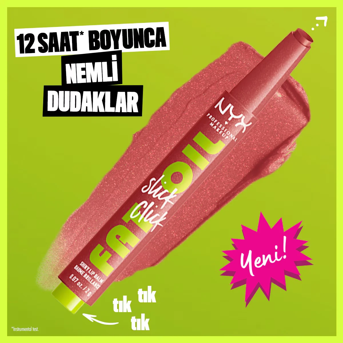 Бальзам для губ Nyx Professional Makeup Fat Oil Slick Click Shine 03 без фильтра