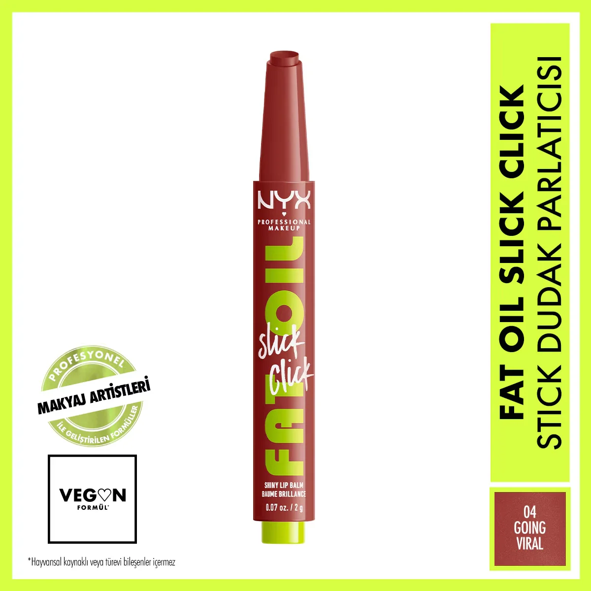 Nyx Professional Makeup Fat Oil Slick Click Shine Lip Balm 04 going Viral