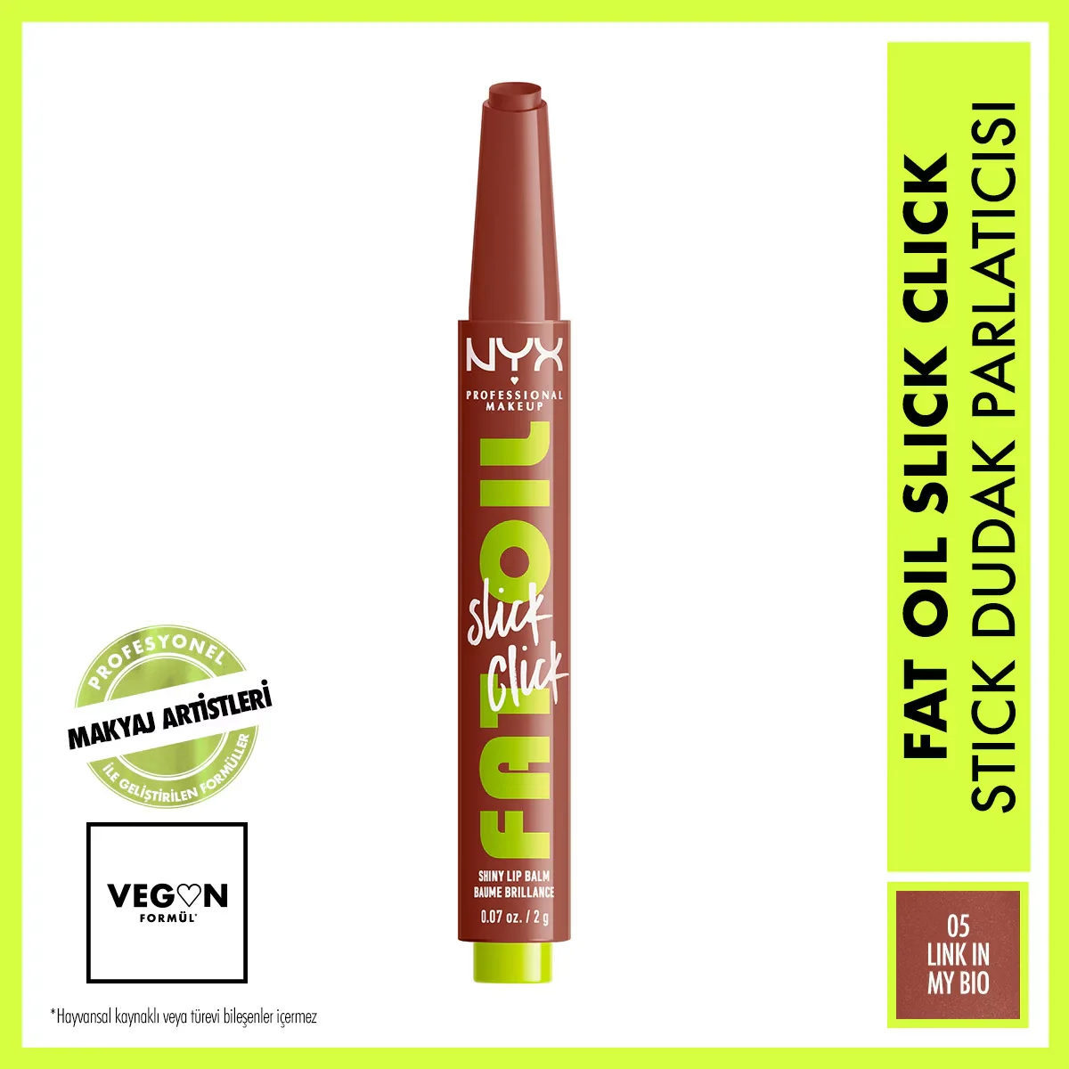 Nyx Professional Makeup Fat Oil Slick Click Shine Lip Balm 05 link In My Bio