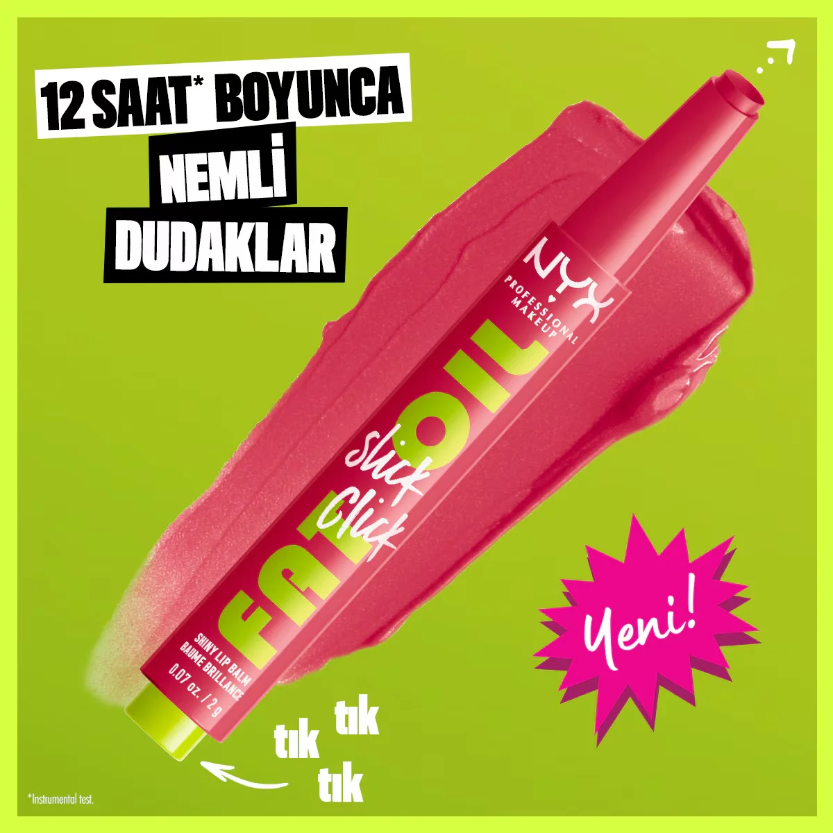 NYX مرطب شفاه فات أويل سليك كليك شاين من نييكس بروفيشنال ميك أب، 10 بضغطة مزدوجة