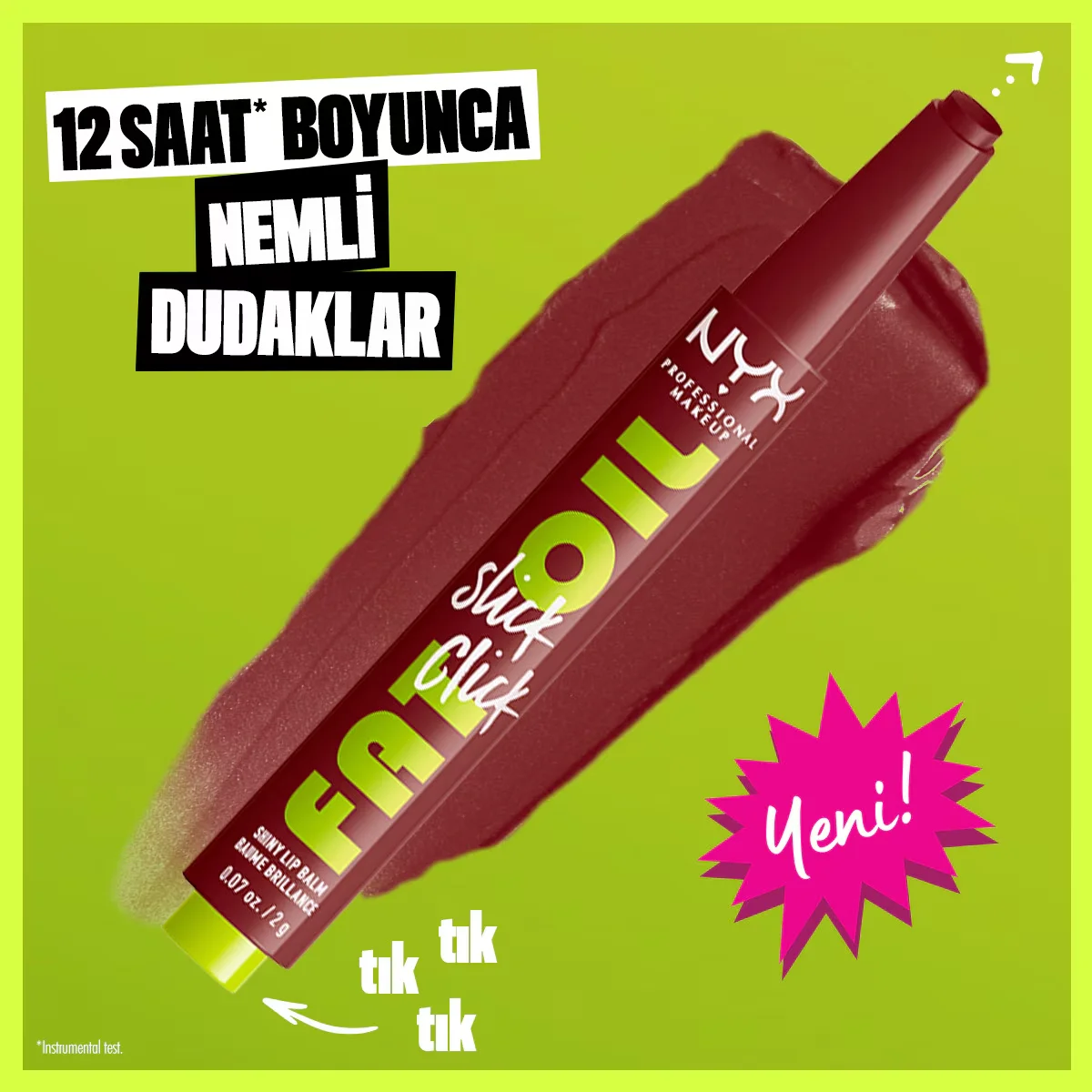 Бальзам для губ Nyx Professional Makeup Fat Oil Slick Click Shine 11 в A Mood