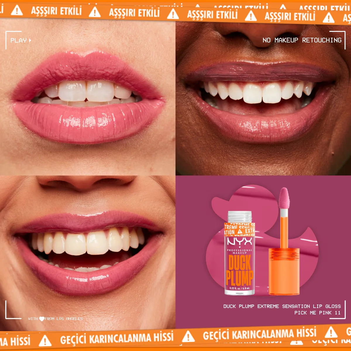 NYX ملمع شفاه داك بلامب من نييكس بروفيشنال ميك أب، 11 لونًا، وردي