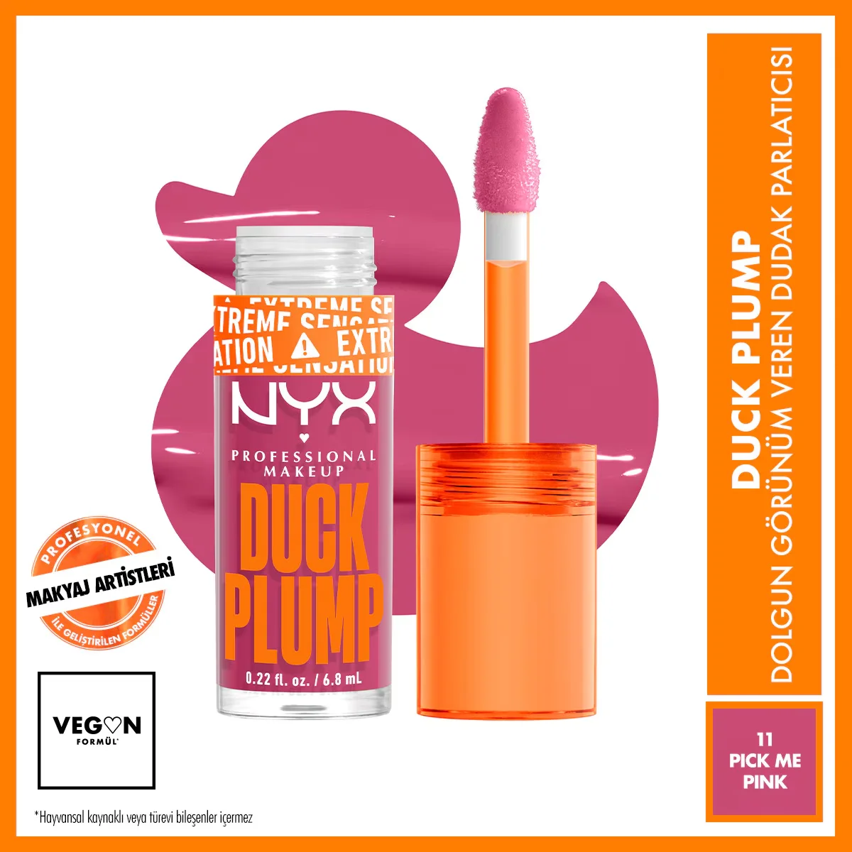 Nyx Professional Makeup Duck Plump Lip Gloss 11 pick Me Pink