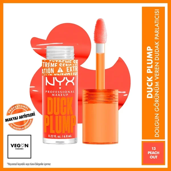 Nyx Professional Makeup Duck Plump Lip Gloss 13 peach Out