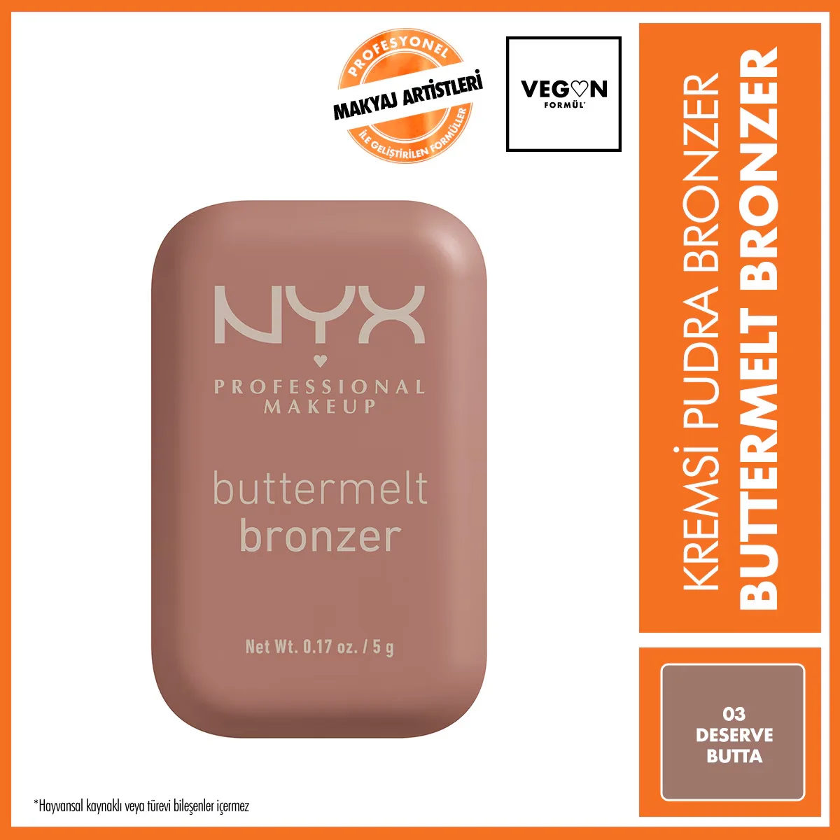 Бронзер Buttermelt 03 Deserve Butta от Nyx Professional Makeup